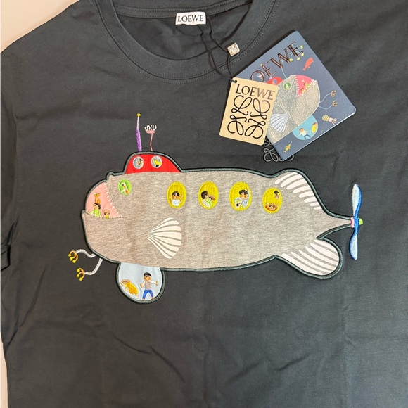 LOEWE Men’s Suna Fujita Submarine T-Shirt – Size L – New with Tags - Picture 2 of 8